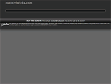 Tablet Screenshot of custombricks.com